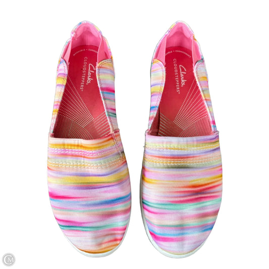 Shoes Flats By Clarks In Striped Pattern, Size: 9