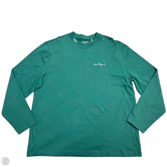 Top Long Sleeve Designer By Karl Lagerfeld In Green, Size: Xxl