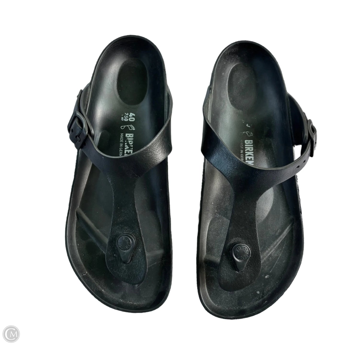 Sandals Flats By Birkenstock In Black, Size: 9.5
