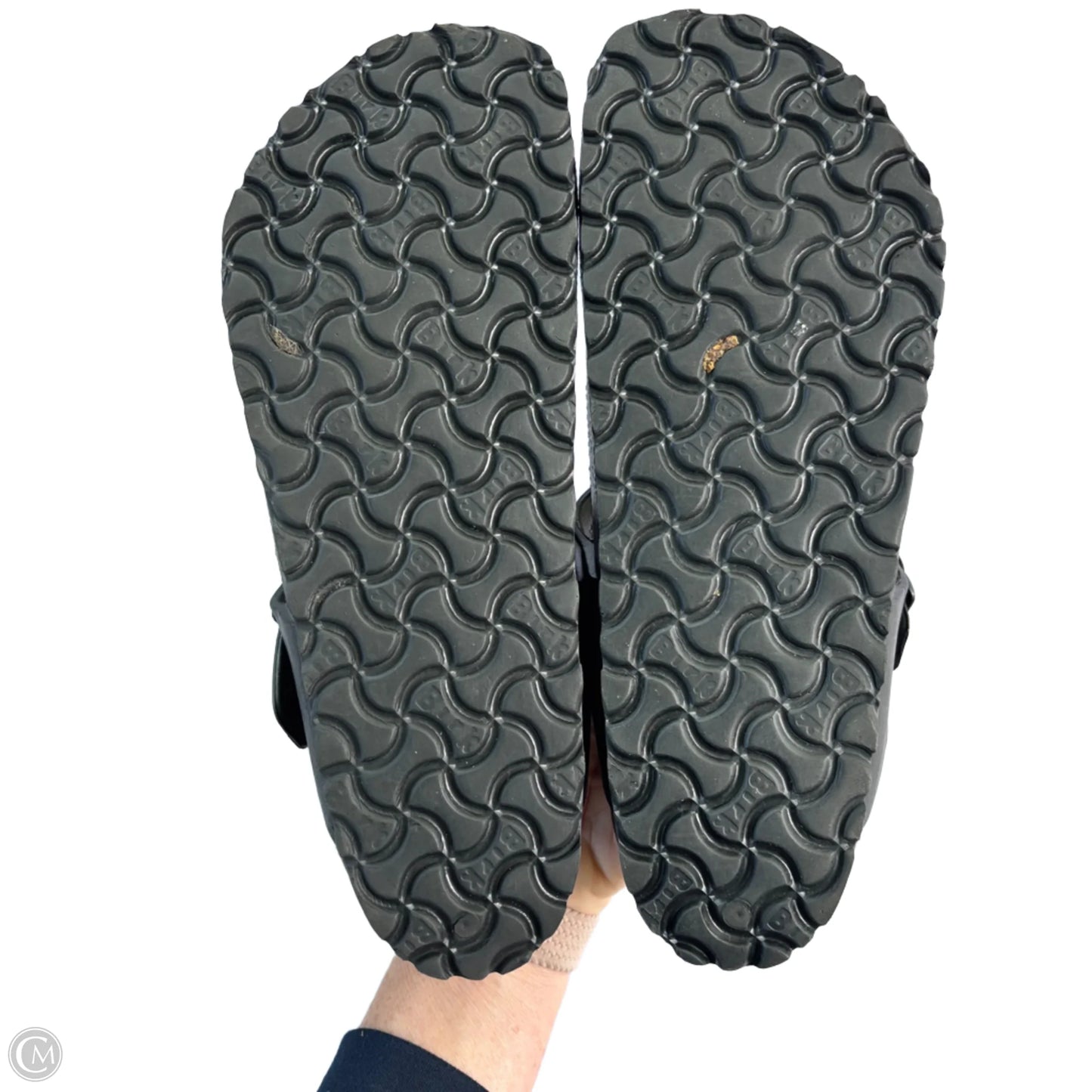 Sandals Flats By Birkenstock In Black, Size: 9.5