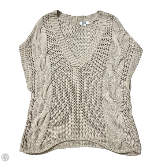 Vest Sweater By 525 In Tan, Size: L