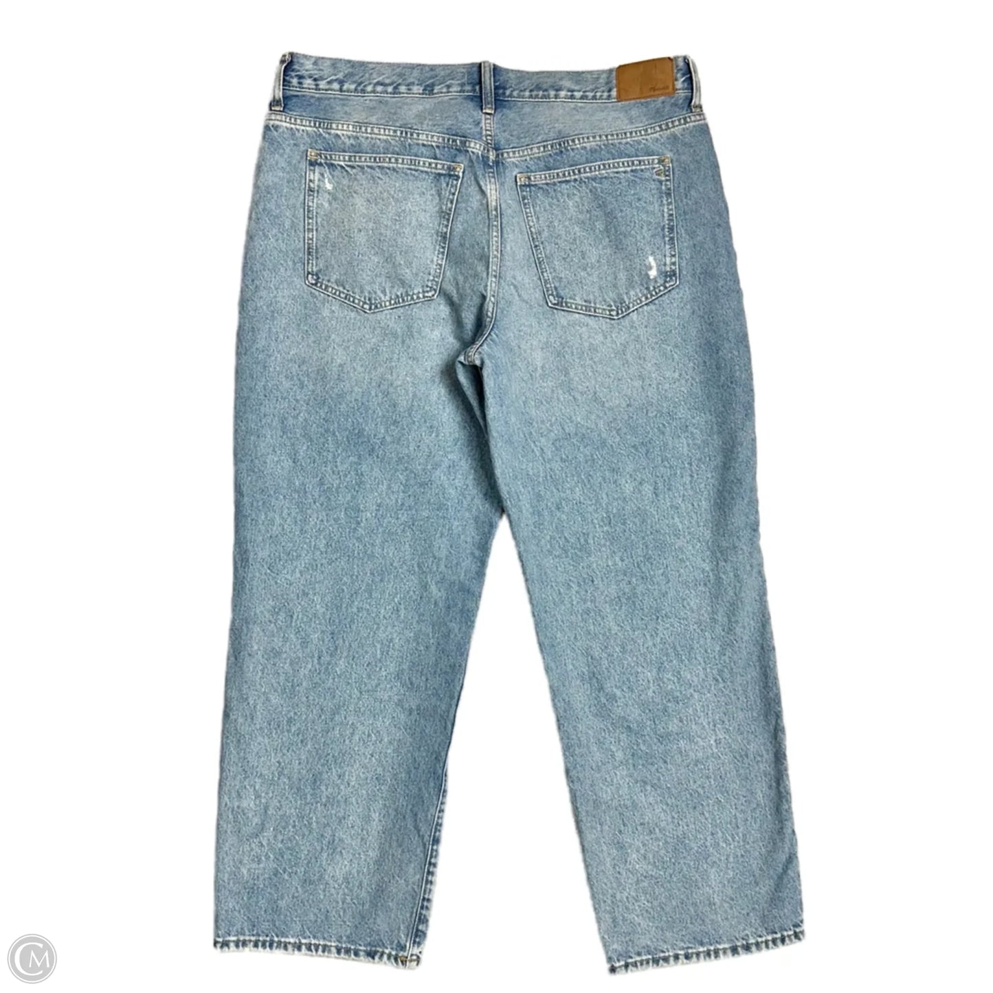 Jeans Straight By Madewell In Blue Denim, Size: 14