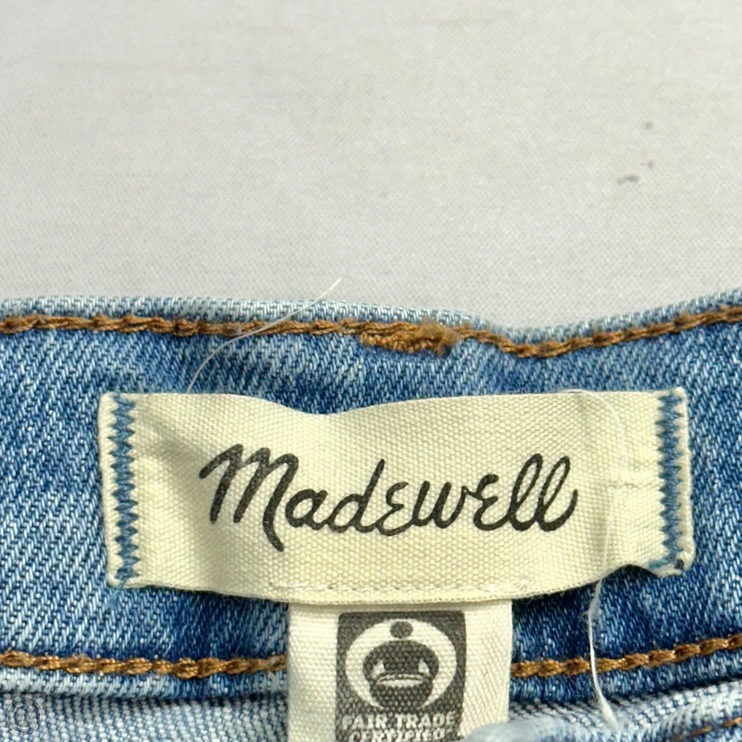 Jeans Straight By Madewell In Blue Denim, Size: 14
