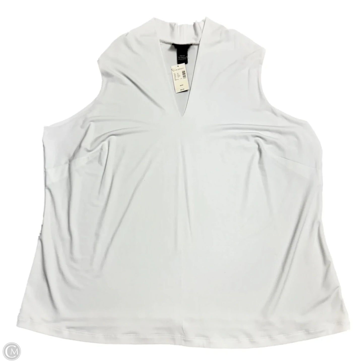 Top Sleeveless By Lane Bryant In White, Size: 3x