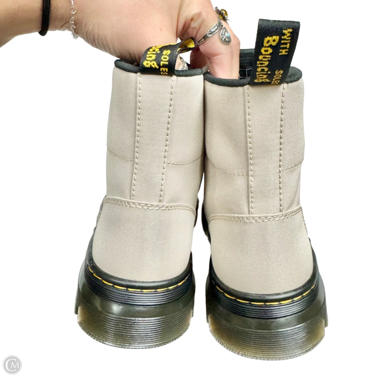 Boots Combat By Dr Martens In Taupe, Size: 9