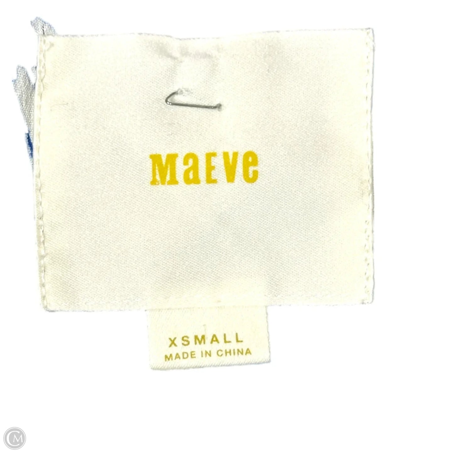 Dress Casual Short By Maeve In Blue & White, Size: Xs