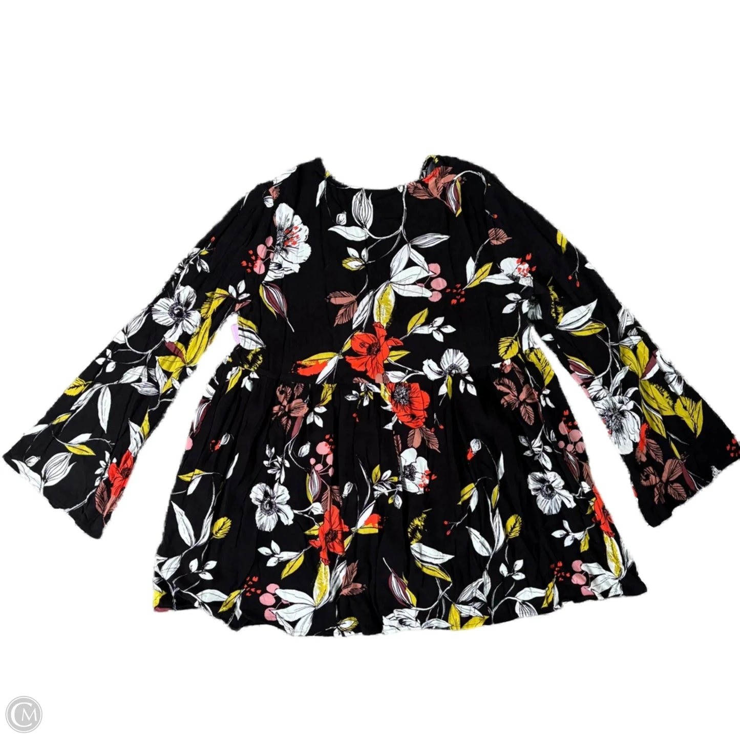 Top Long Sleeve By Free People In Floral Print, Size: S