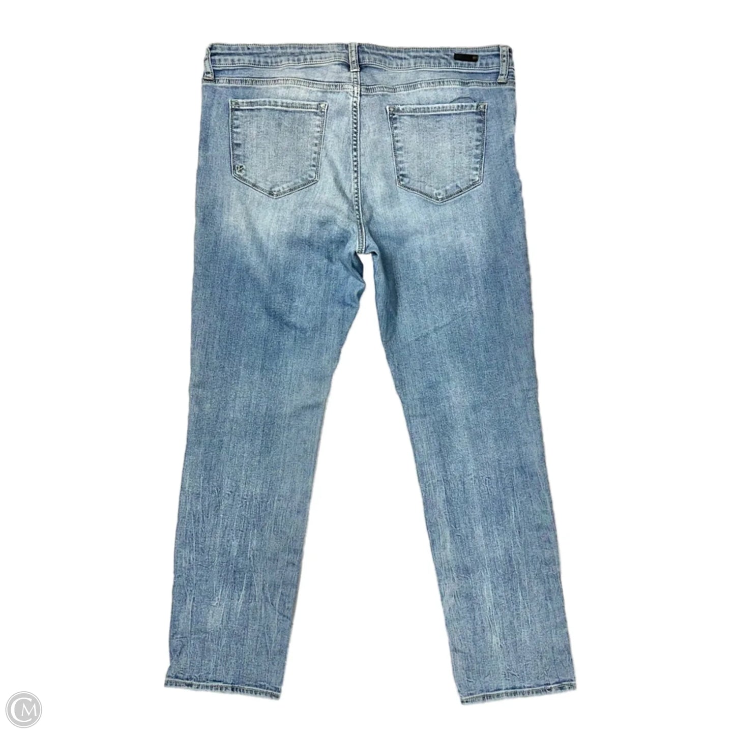 Jeans Straight By Kut In Blue Denim, Size: 16