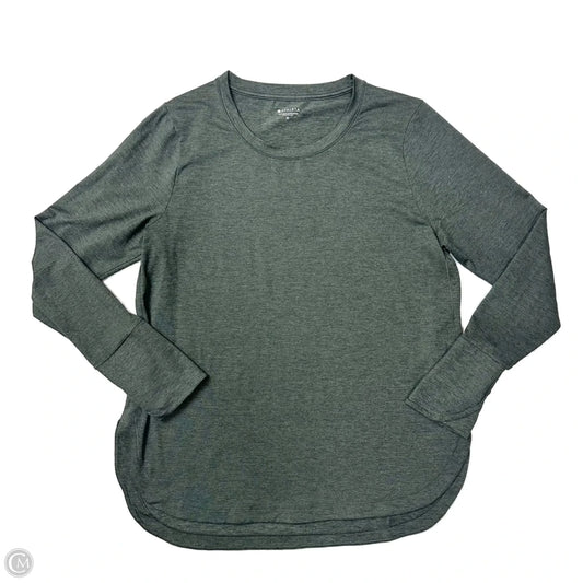 Athletic Top Long Sleeve Crewneck By Athleta In Grey, Size: Xl