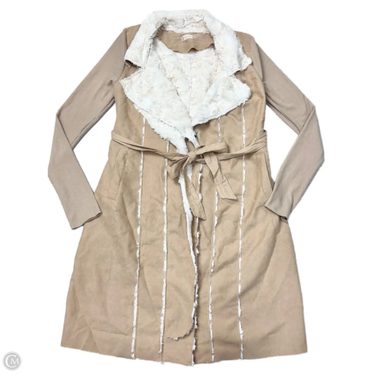 Coat Faux Fur & Sherpa By Altard State In Cream & Tan, Size: M
