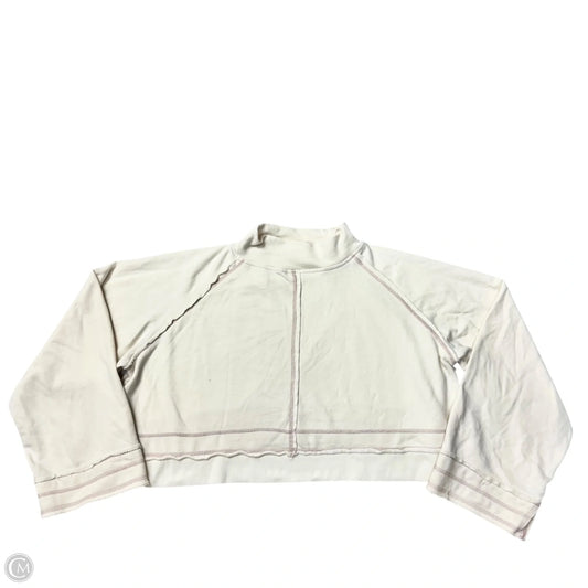 Sweatshirt Crewneck By Daily Practice By Anthropologie In Cream & Pink, Size: M