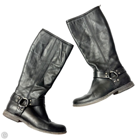 Boots Designer By Frye In Black, Size: 8.5