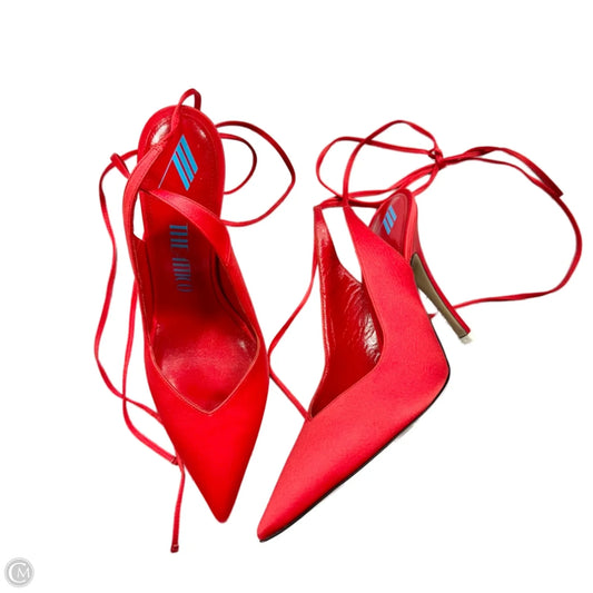 Shoes Heels Stiletto By The Attico In Red, Size: 10.5