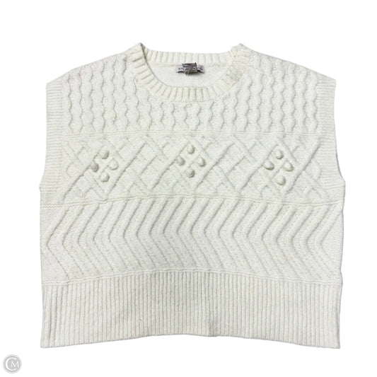 Vest Sweater By Sincerely Jules In White, Size: L