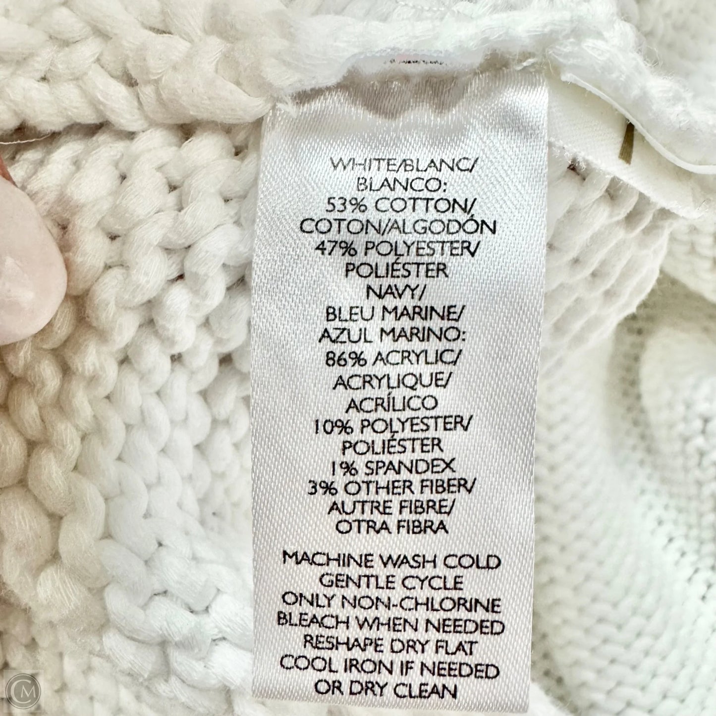 Sweater By Lou And Grey In White, Size: L