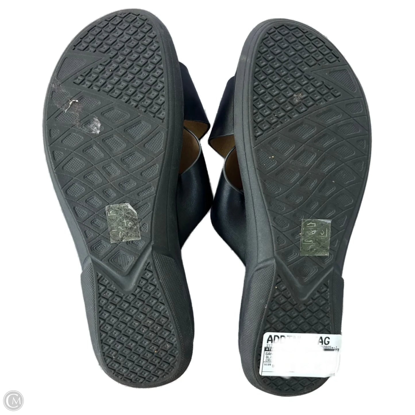 Sandals Flats By Taryn Rose Shoes In Black & Tan, Size: 9