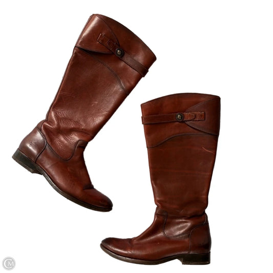 Boots Designer By Frye In Brown, Size: 8.5