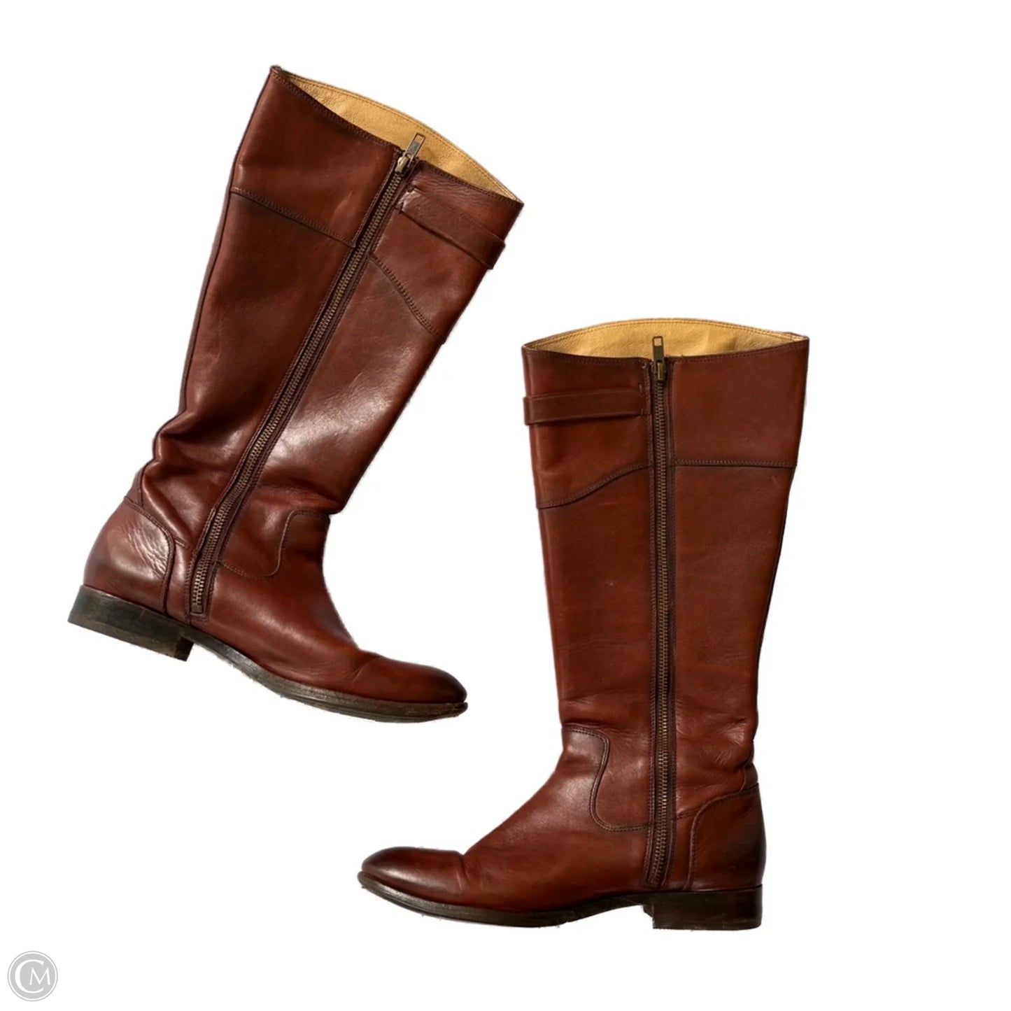 Boots Designer By Frye In Brown, Size: 8.5