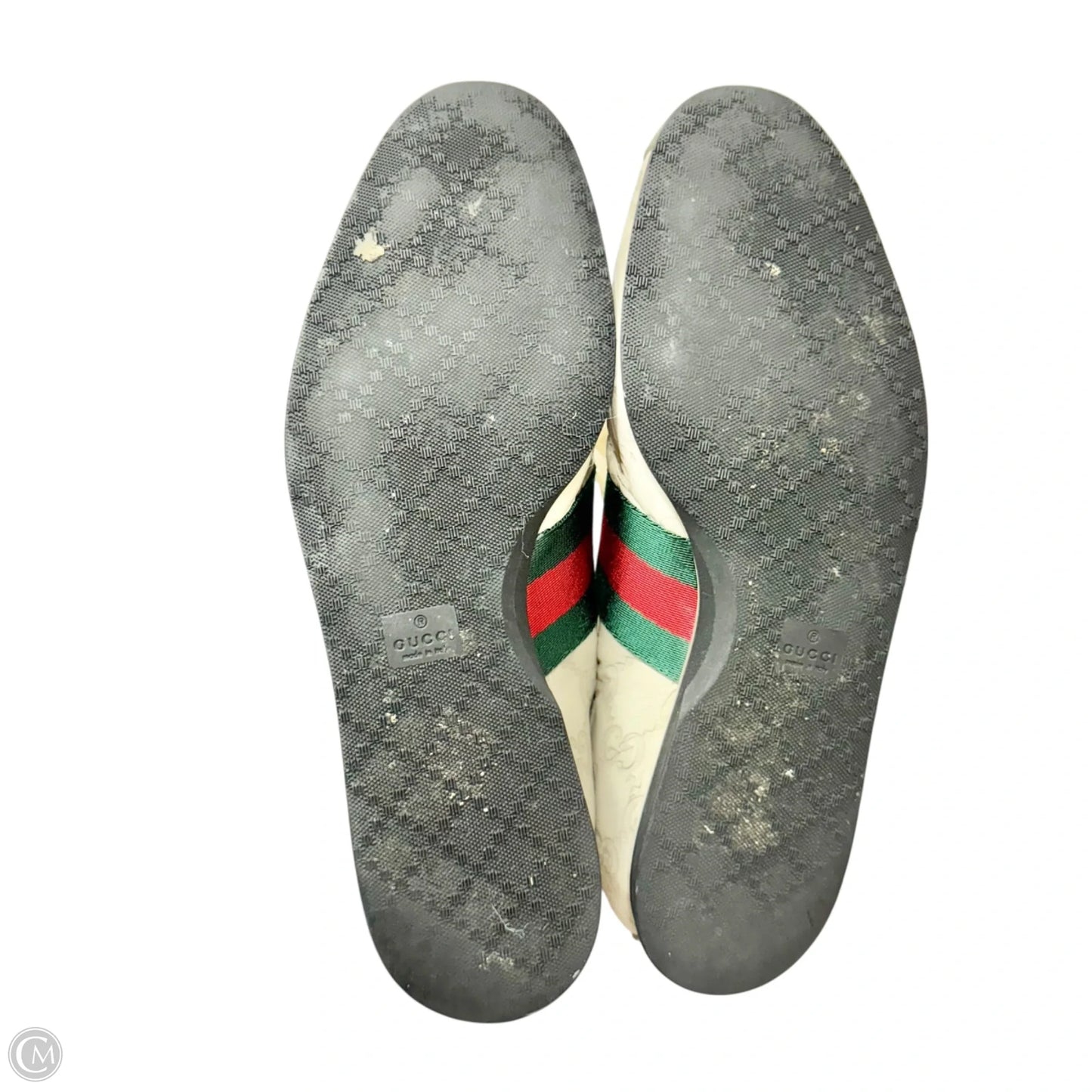 Shoes Luxury Designer By Gucci In White, Size: 6.5