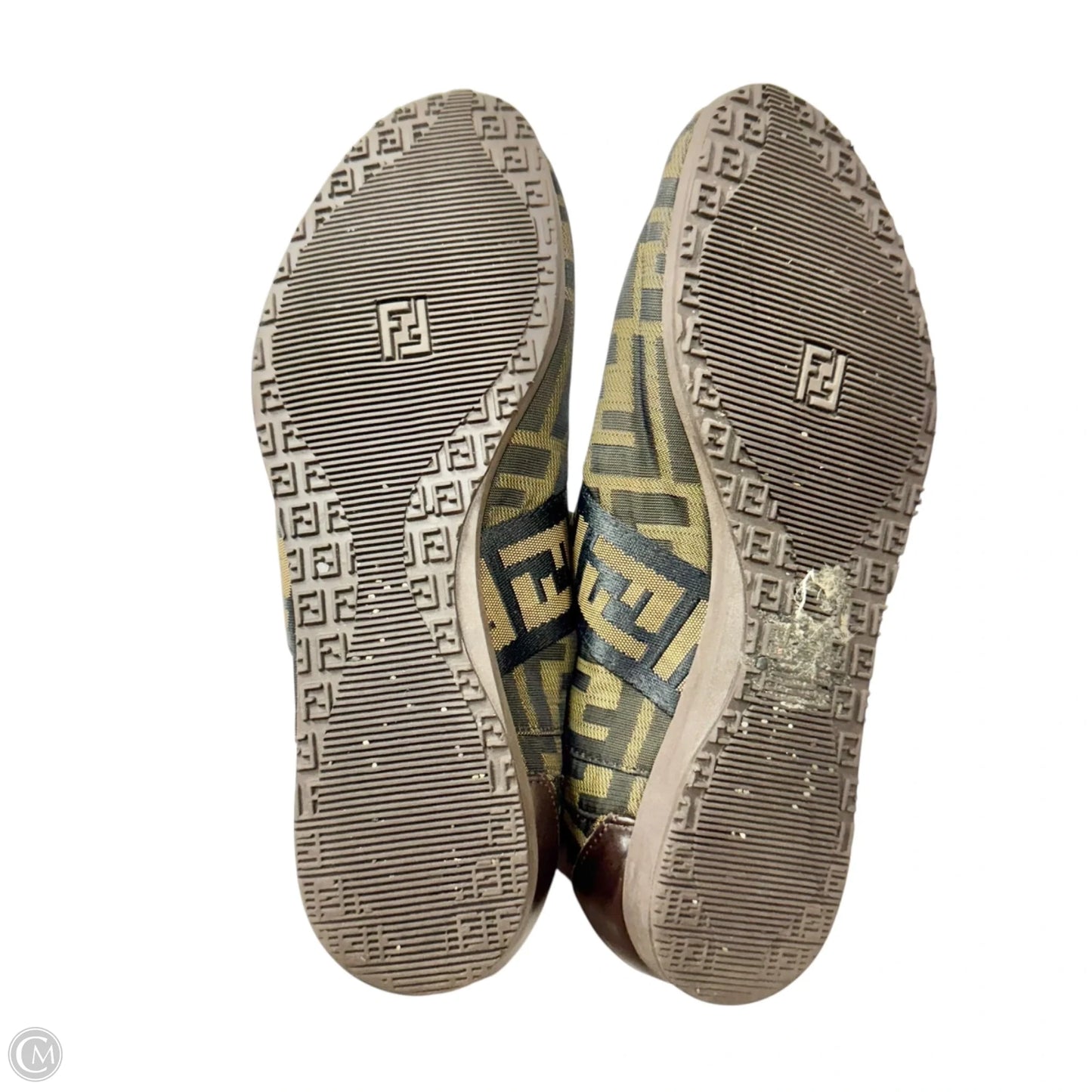 Shoes Luxury Designer By Fendi In Brown, Size: 6.5
