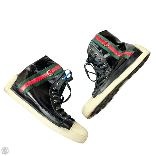 Shoes Luxury Designer By Gucci In Black, Size: 7