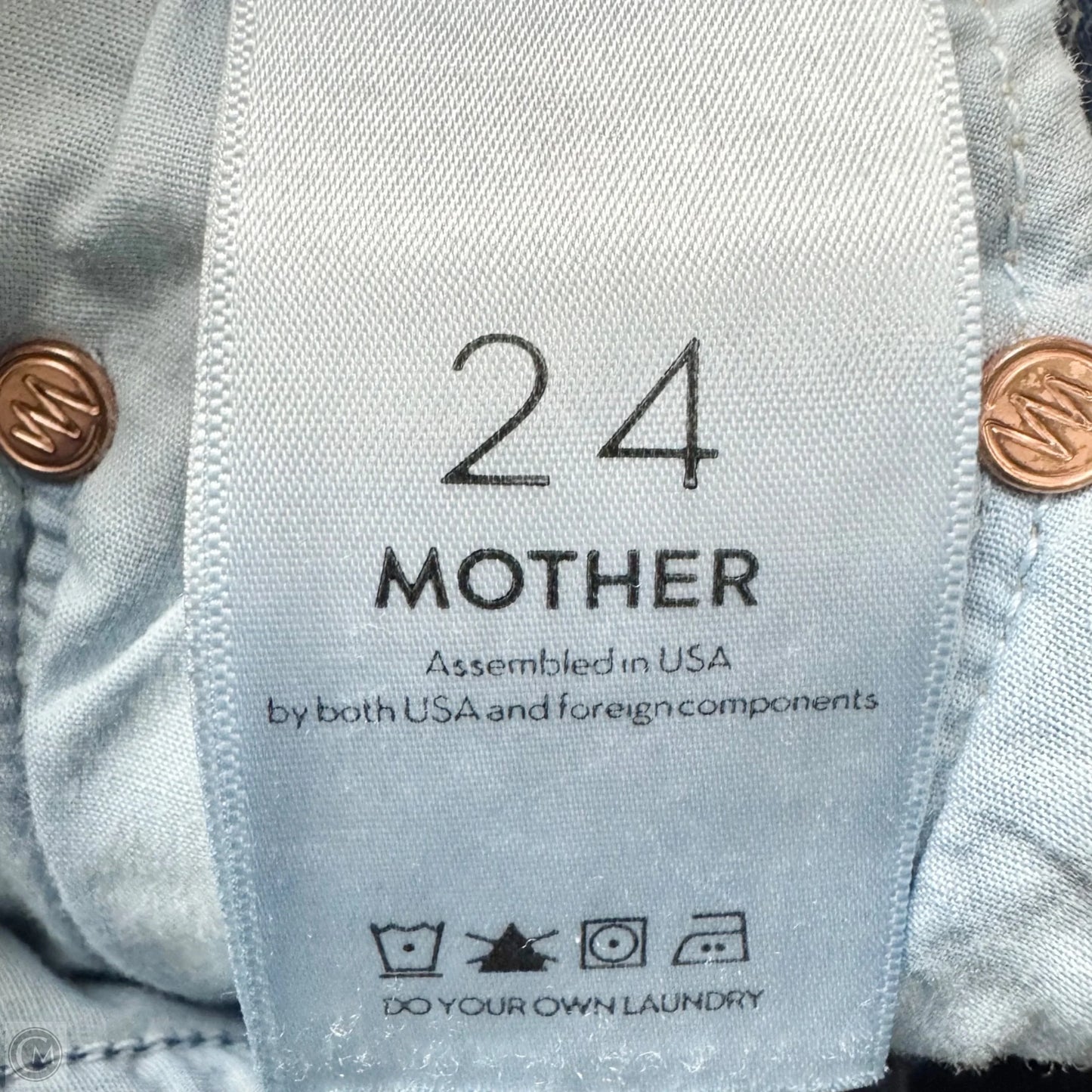 Jeans Skinny By Mother In Blue Denim, Size: 0