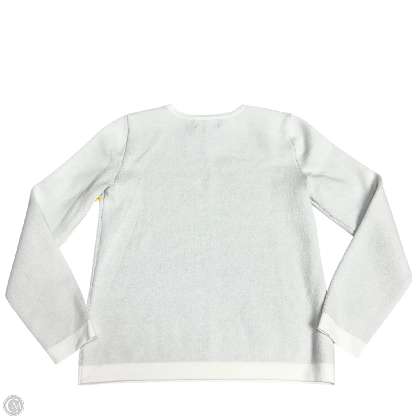 Sweater Designer By Karl Lagerfeld In White, Size: S