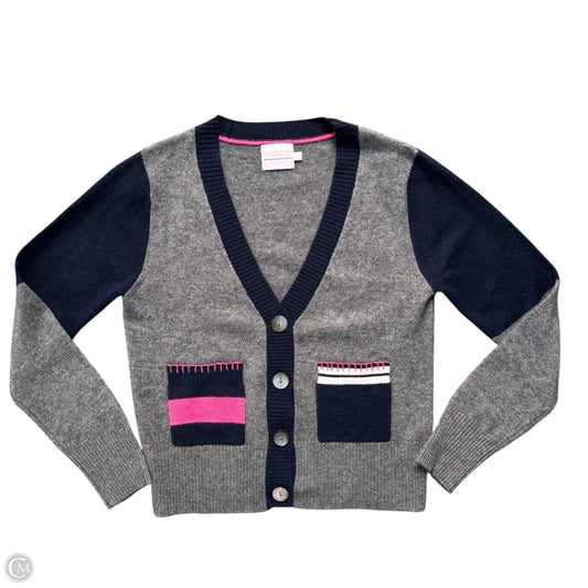 Sweater Cardigan Cashmere By Brodie In Grey, Size: Xs