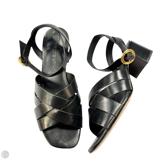 Sandals Designer By Tory Burch In Black, Size: 7