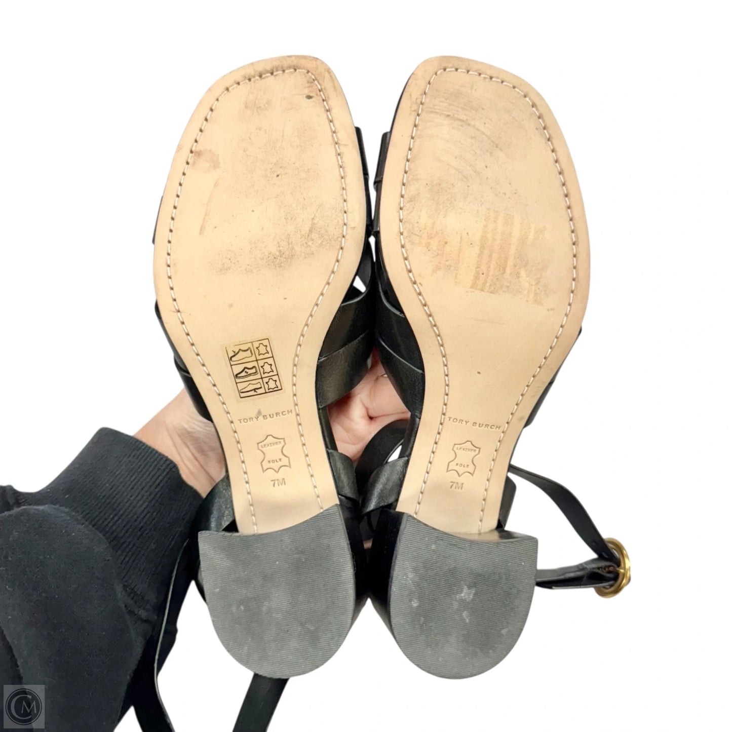 Sandals Designer By Tory Burch In Black, Size: 7