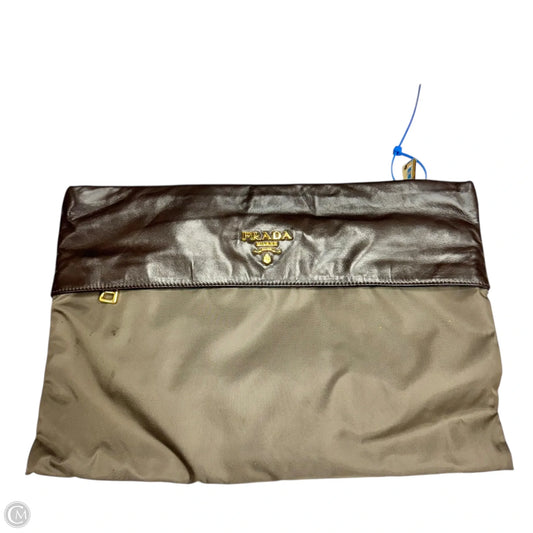 Clutch Luxury Designer By Prada, Size: Medium