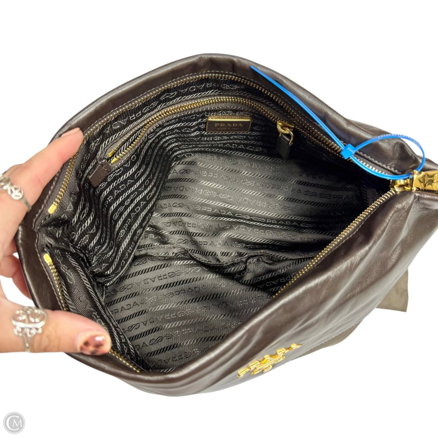 Clutch Luxury Designer By Prada, Size: Medium