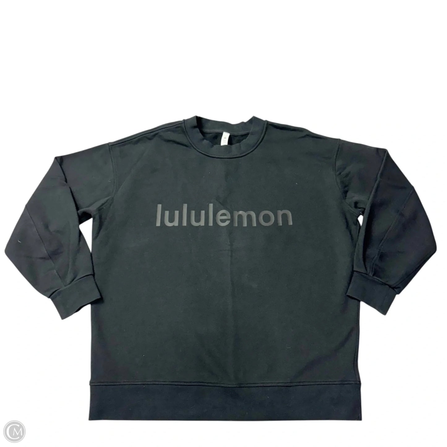 Athletic Sweatshirt Crewneck By Lululemon In Black, Size: S