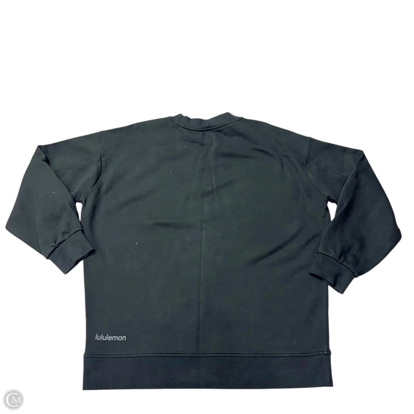 Athletic Sweatshirt Crewneck By Lululemon In Black, Size: S