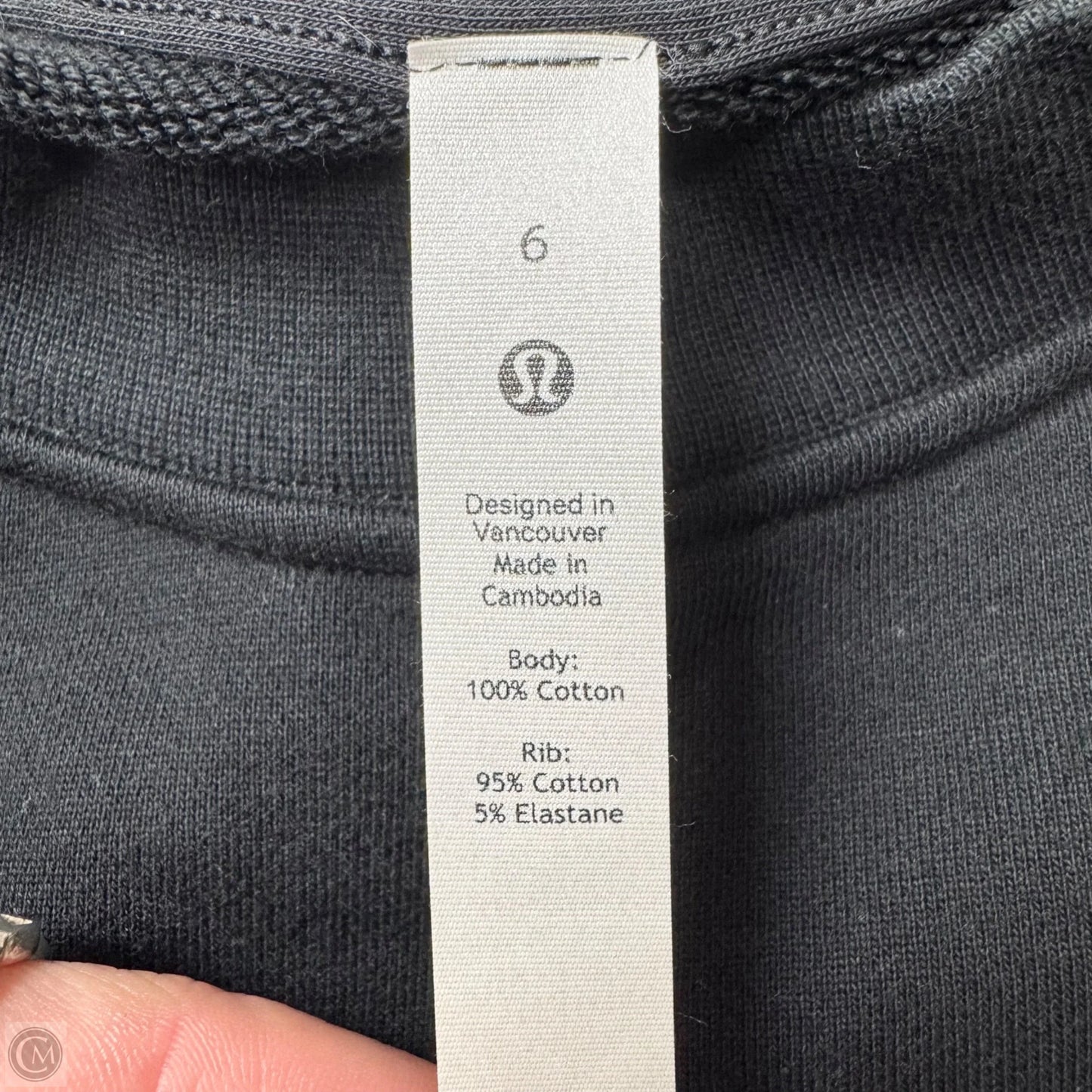 Athletic Sweatshirt Crewneck By Lululemon In Black, Size: S