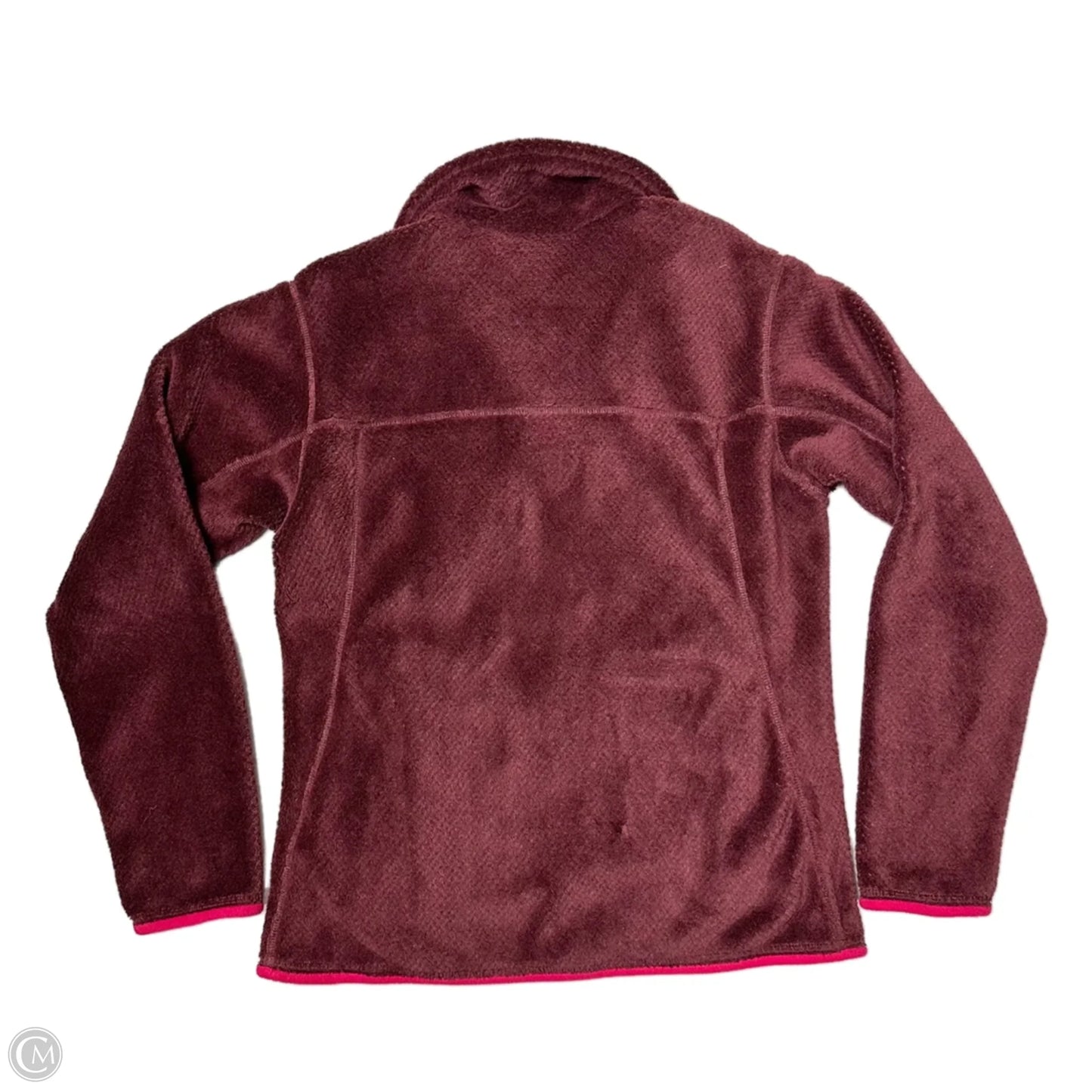 Sweatshirt Collar By Patagonia In Maroon, Size: M
