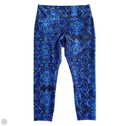 Athletic Leggings By Lululemon In Snakeskin Print, Size: L