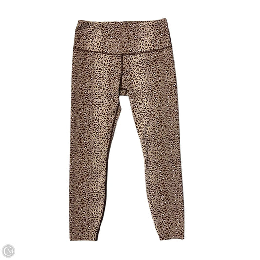 Athletic Leggings By Varley In Leopard Print, Size: L