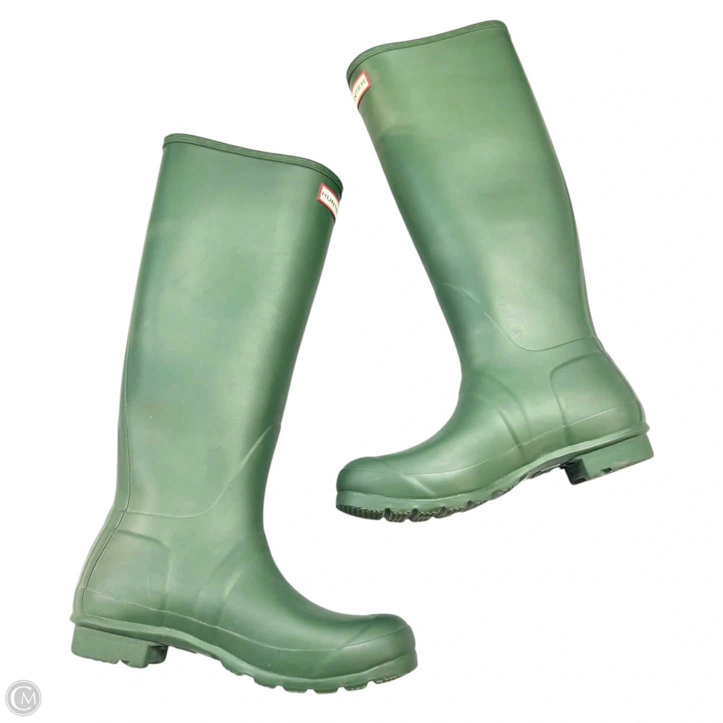 Boots Rain By Hunter In Green, Size: 8