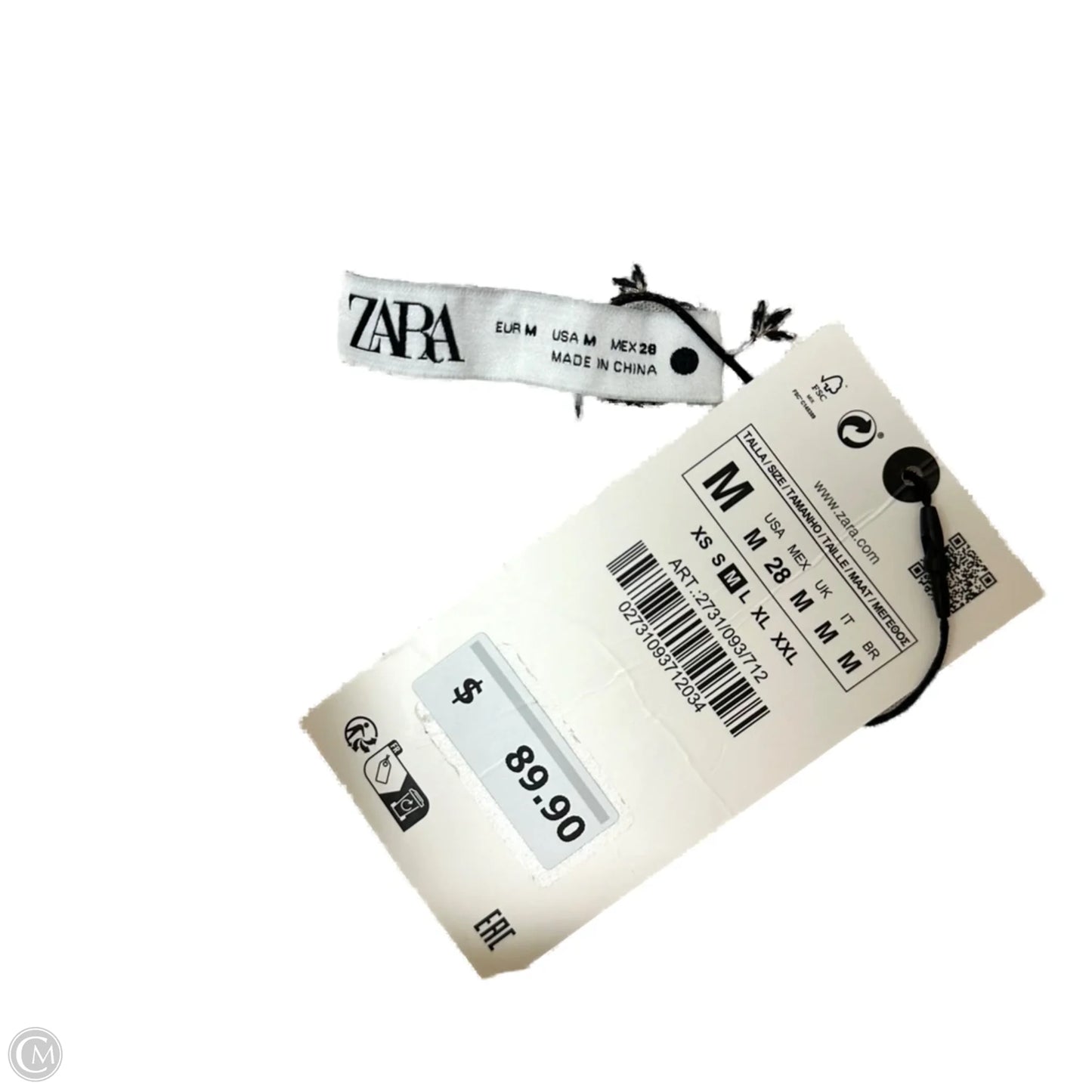 Skirt Maxi By Zara In White, Size: M