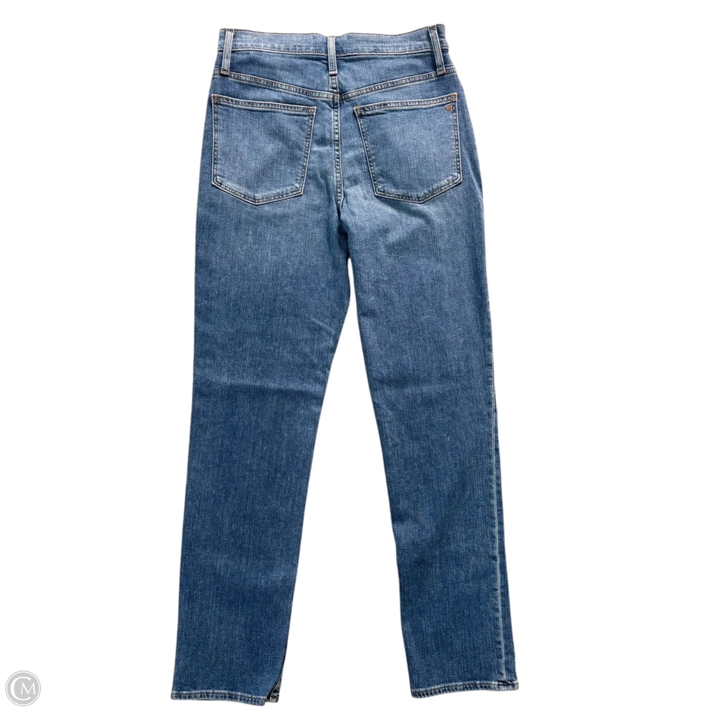 Jeans Straight By Madewell In Blue Denim, Size: 4