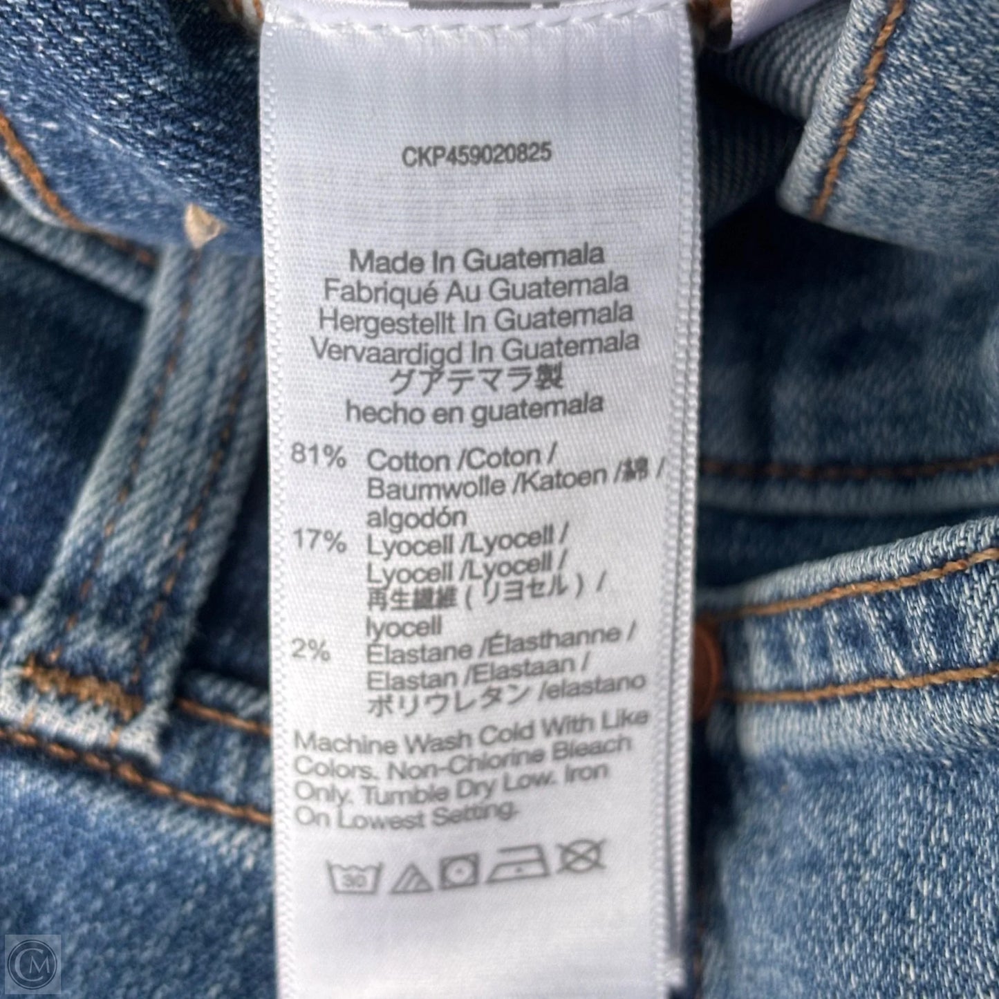Jeans Straight By Madewell In Blue Denim, Size: 4