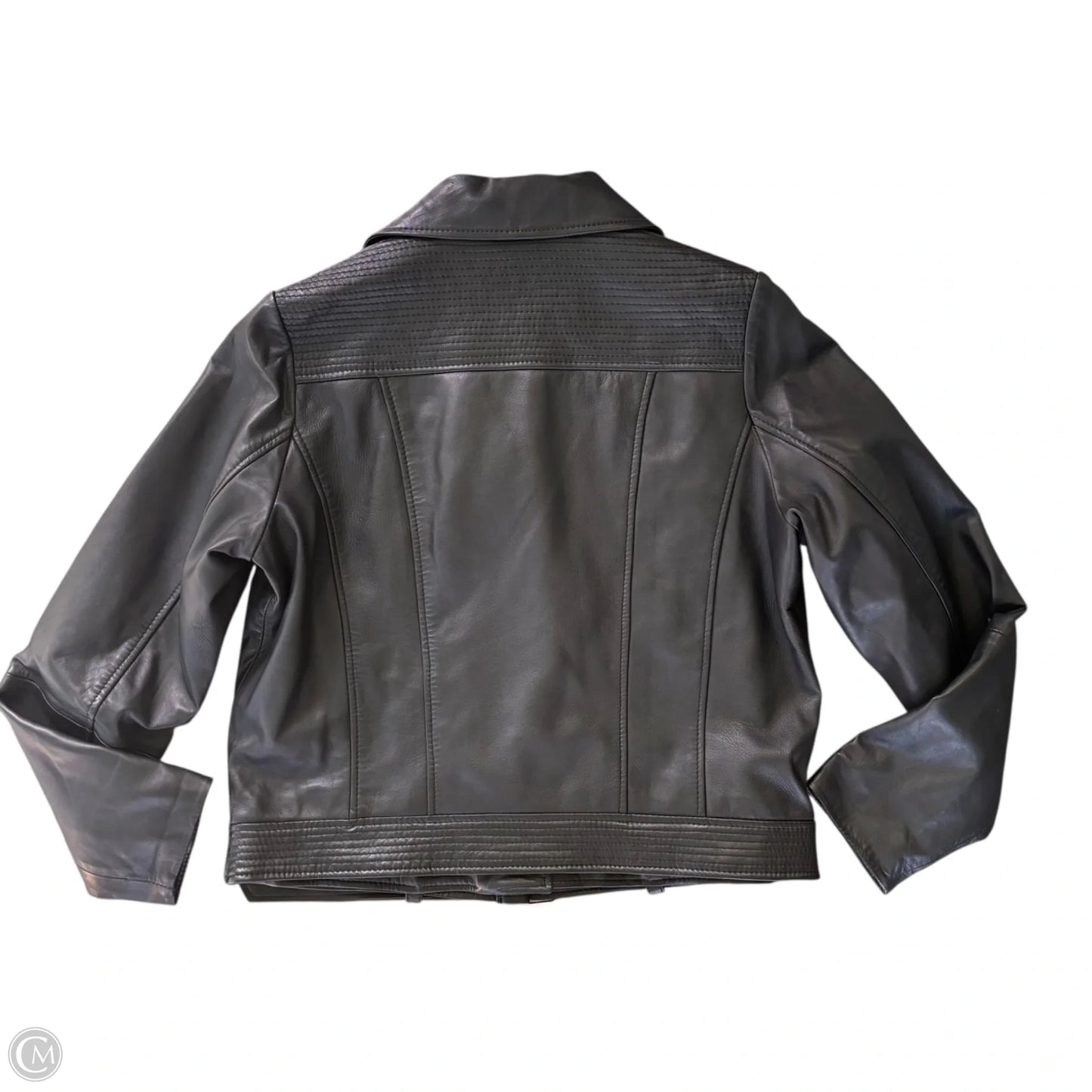 Jacket Moto Leather By Bernardo In Black, Size: L
