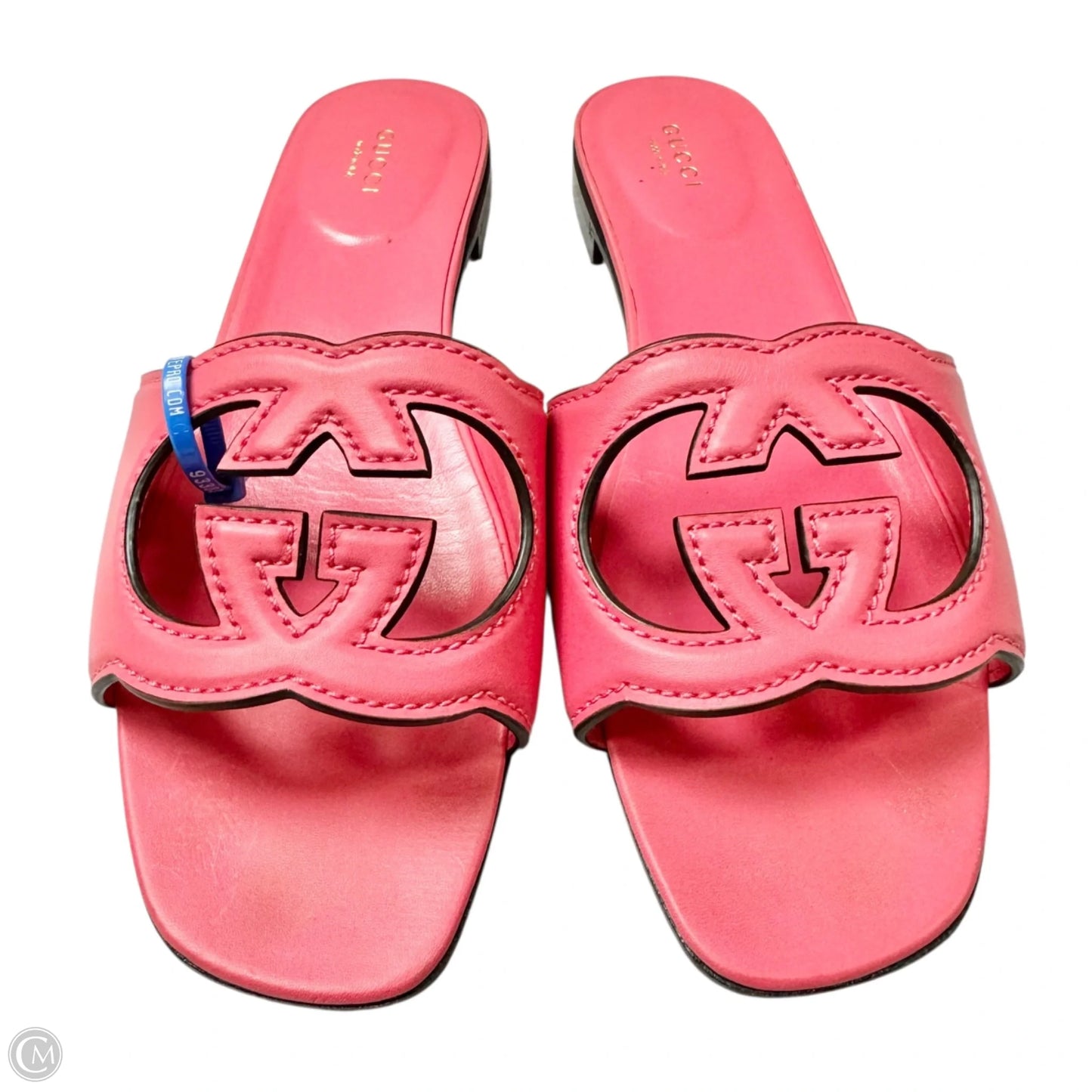 Sandals Luxury Designer By Gucci In Pink, Size: 9.5