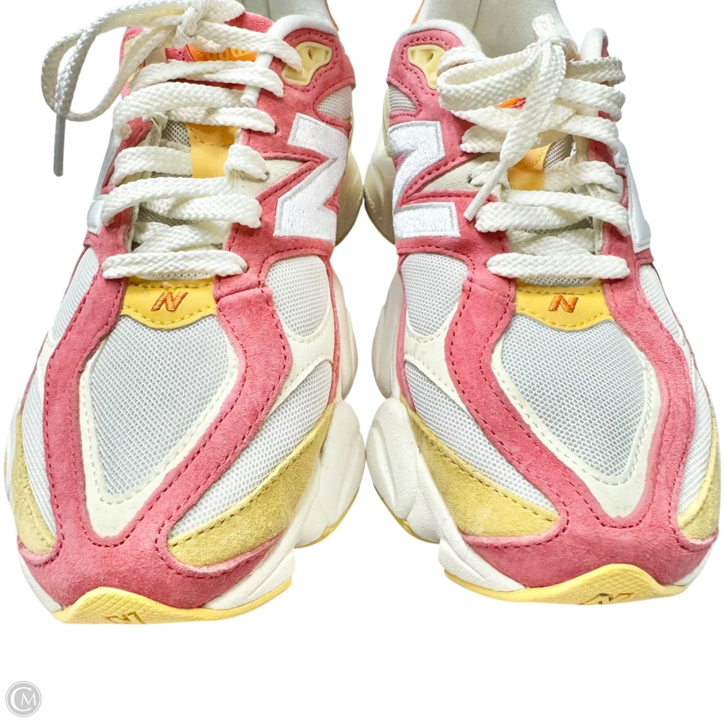 Shoes Sneakers By New Balance In Pink & Yellow, Size: 9.5
