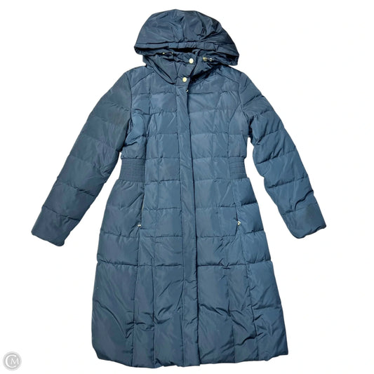 Coat Puffer & Quilted By Cole-haan In Navy, Size: L