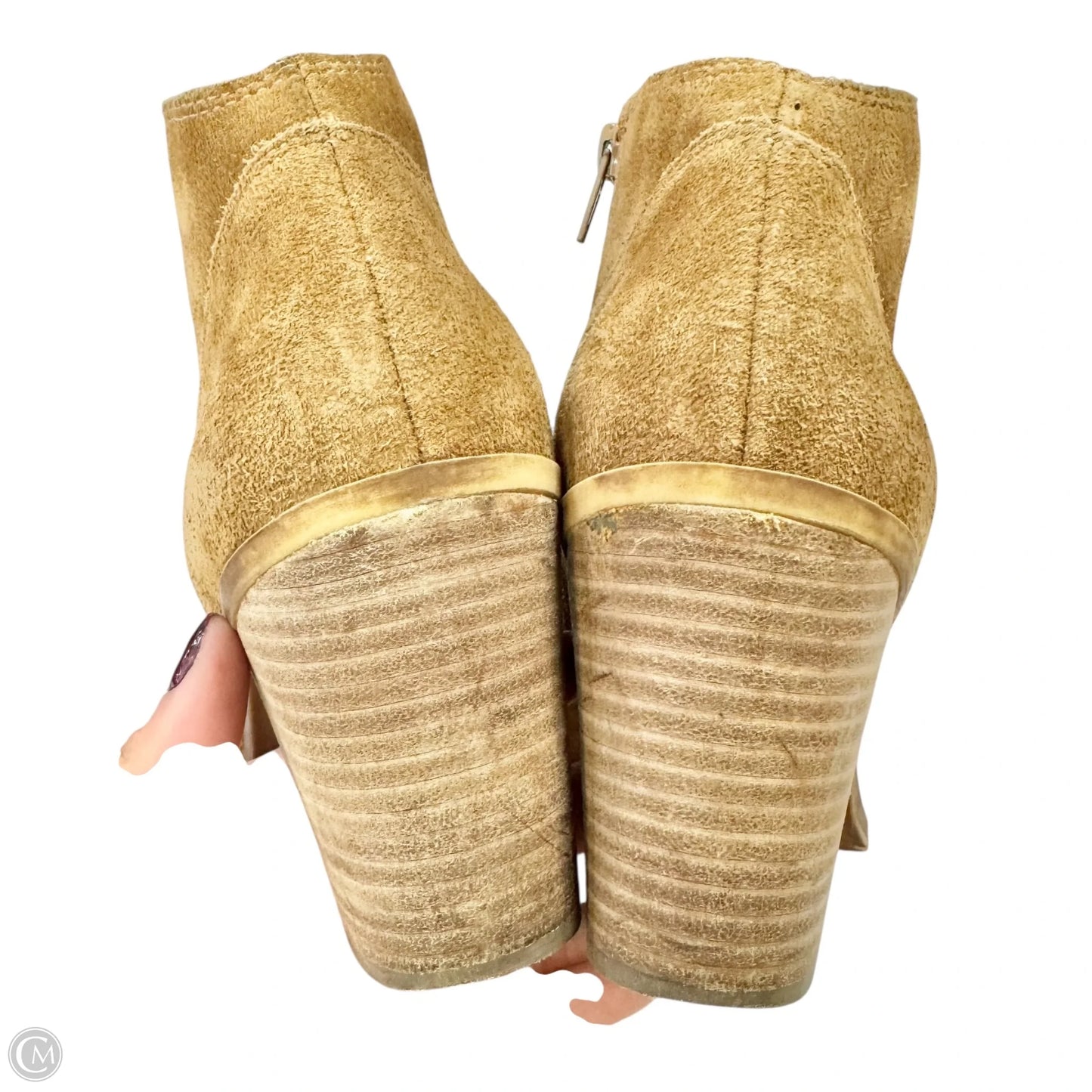 Boots Ankle Heels By Lucky Brand In Brown, Size: 8