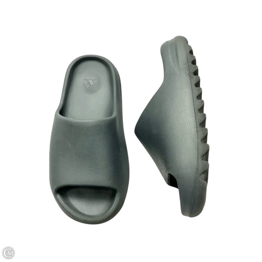 Sandals Luxury Designer By Yeezy In Grey, Size: 7