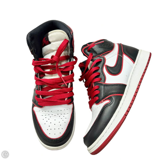 Shoes Luxury Designer By Jordan In Black & Red, Size: 8.5