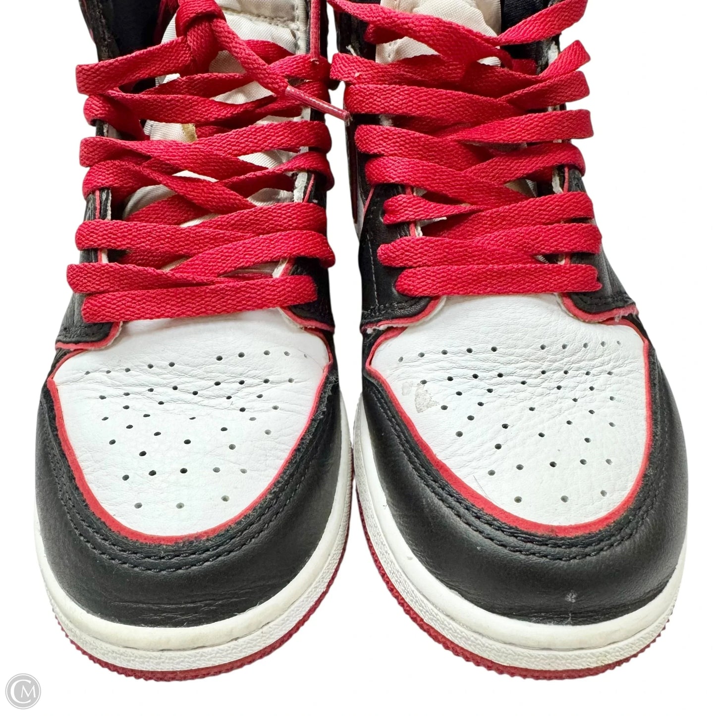 Shoes Luxury Designer By Jordan In Black & Red, Size: 8.5